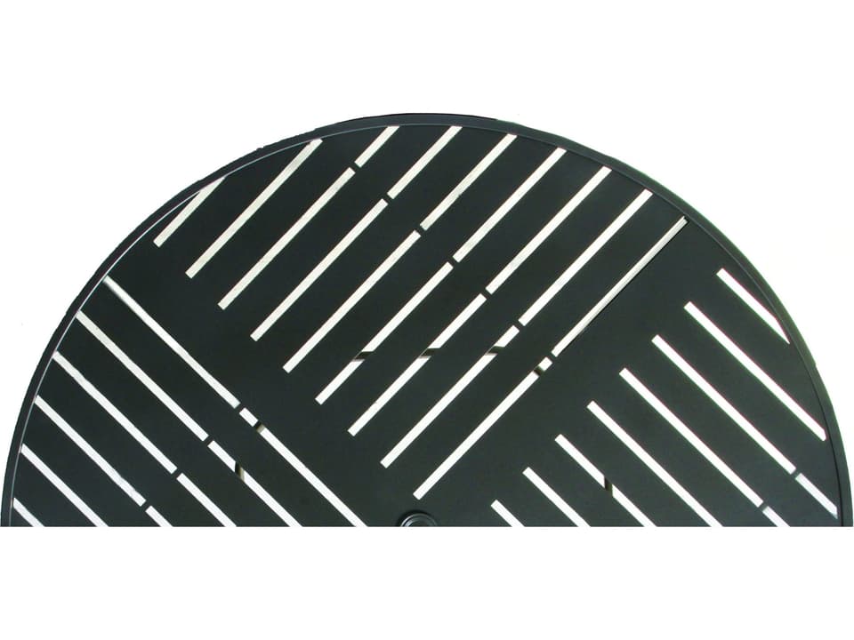Slat Aluminum 36-Inch Square Outdoor Dining Table