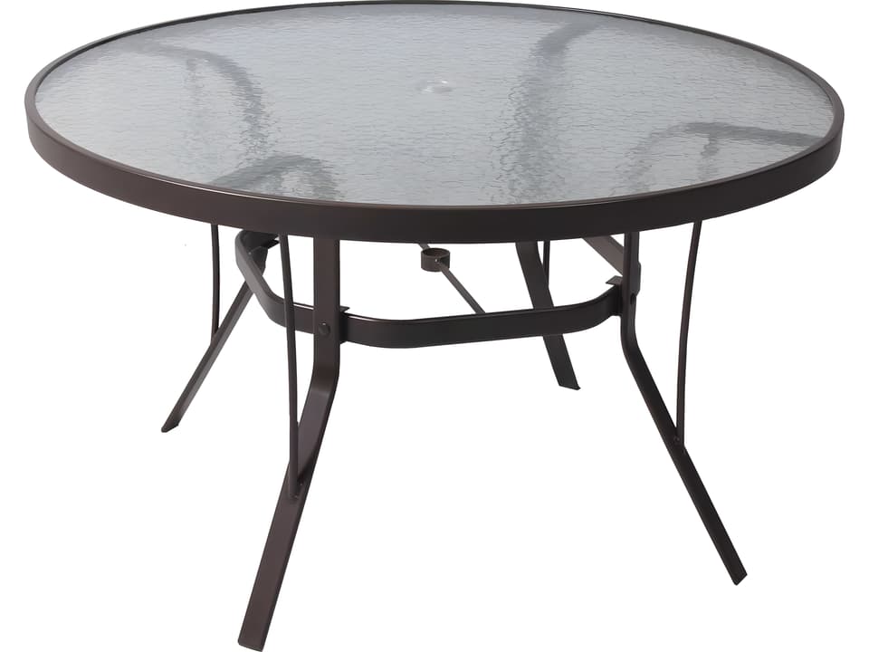 42-Inch Round Cast Aluminum Dining Table