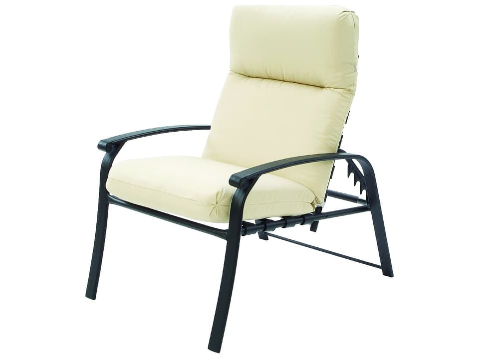 Rosetta Cushion Aluminum Recliner Lounge Chair