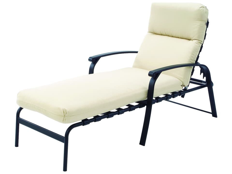 Rosetta Cushion Tubular Aluminum Chaise Lounge