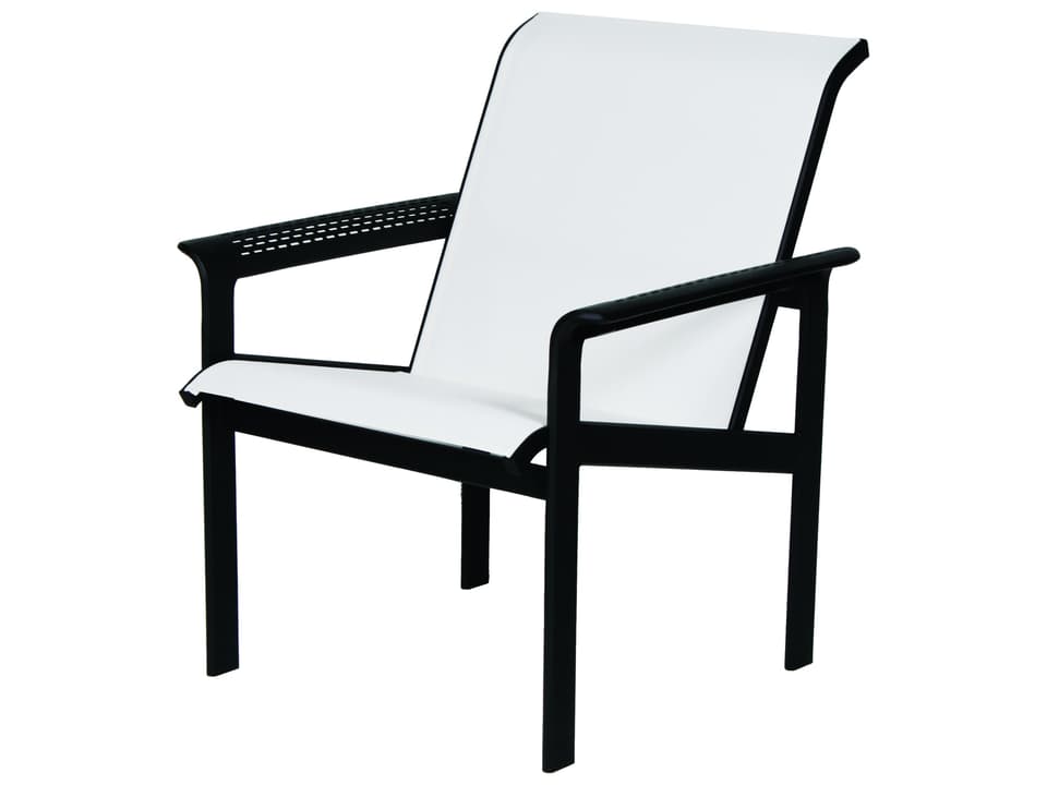 South Beach Sling Cast Aluminum Arm Lounge Chair
