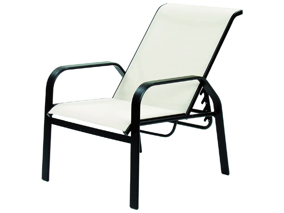 Maya Sling Extruded Aluminum Recliner Lounge Chair