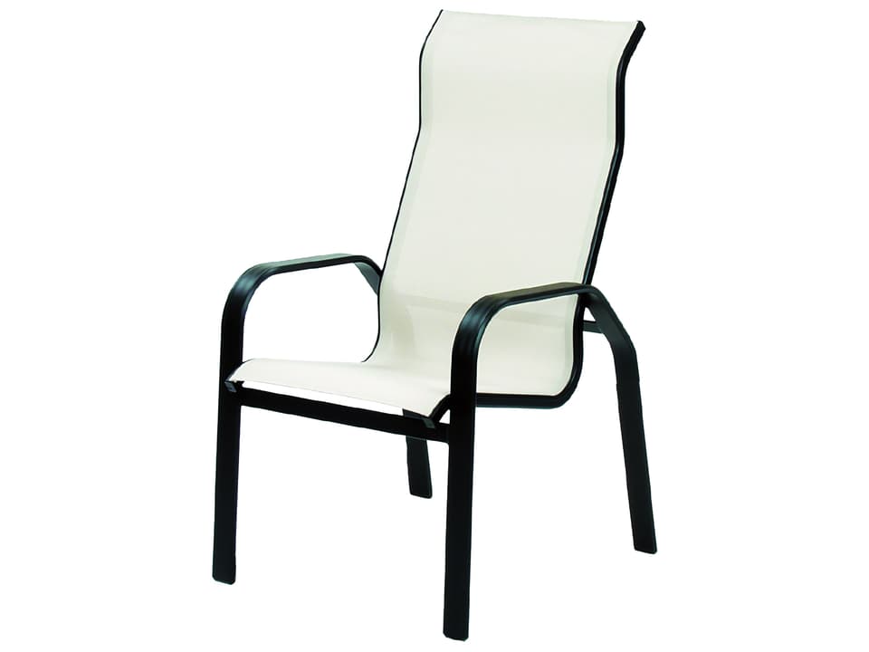 Maya Sling Aluminum Supreme Outdoor Dining Arm Chair
