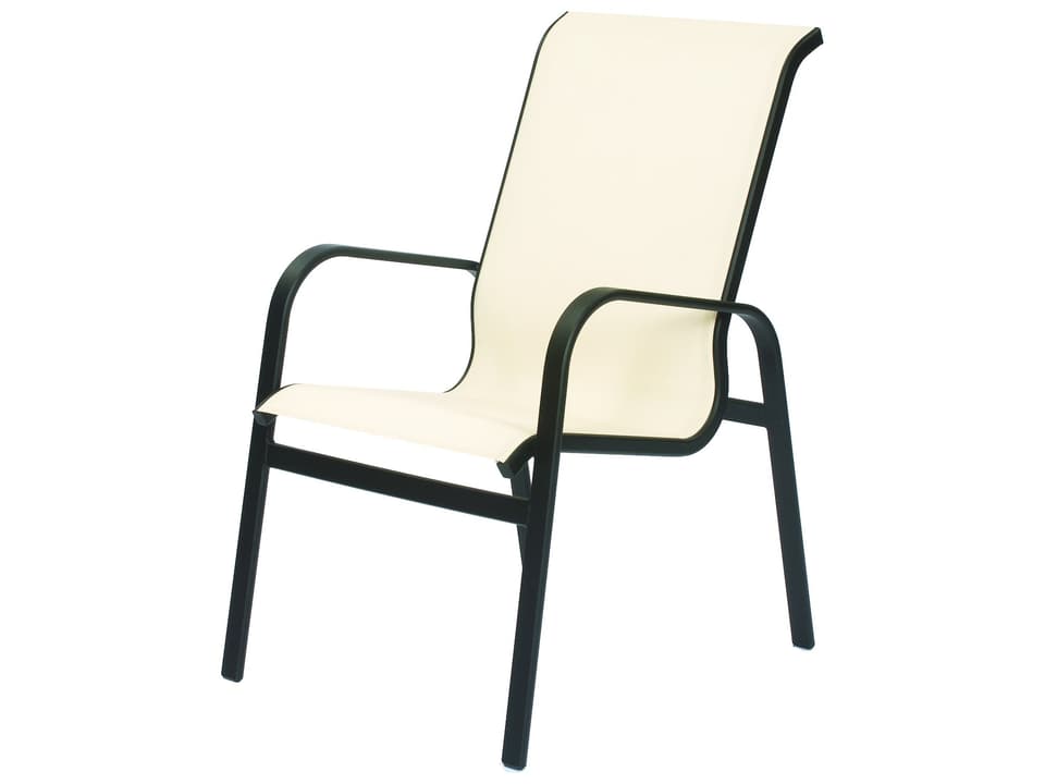 Seascape Sling Aluminum Patio Dining Arm Chair
