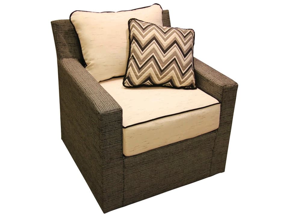 Summer Aluminum Wicker Upholstered Lounge Chair
