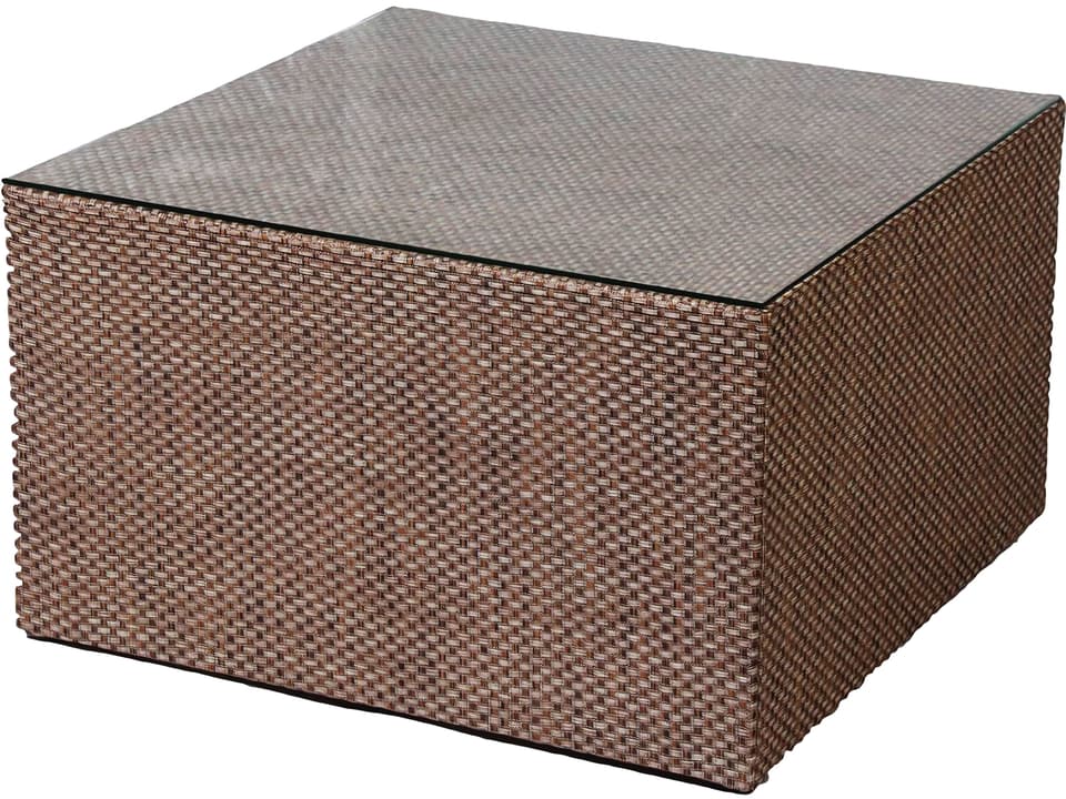 Summer Tempered Glass Square Cocktail Table