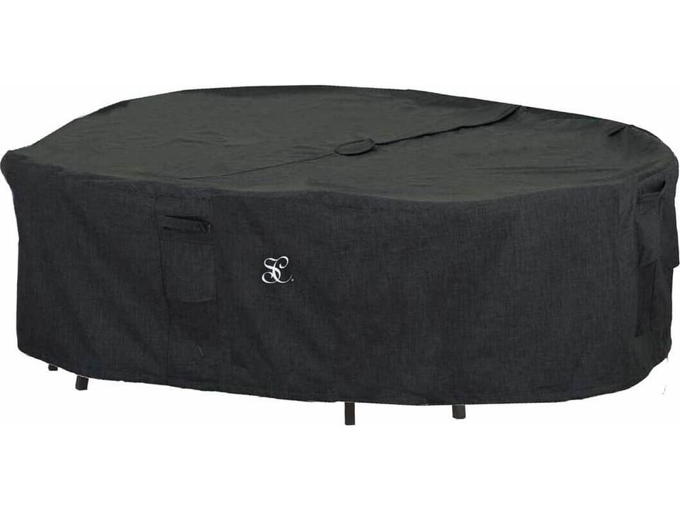 Rectangular Dining Table Set Cover with Umbrella Hole