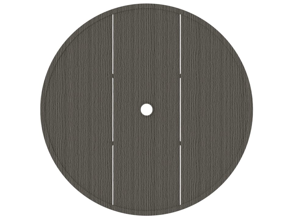 Horizon 36-Inch Round Wrought Aluminum Table Top with Umbrella Hole