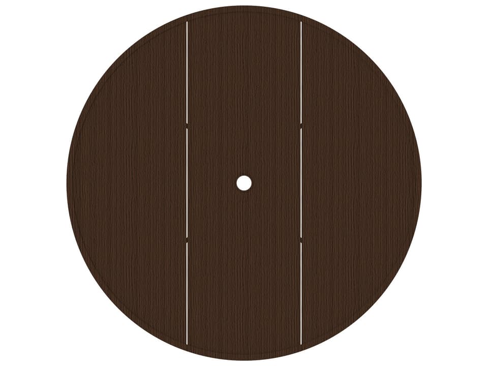 Wrought Aluminum Round Table Top with Umbrella Hole