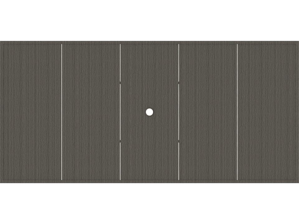 Wrought Aluminum Rectangular with Umbrella Hole