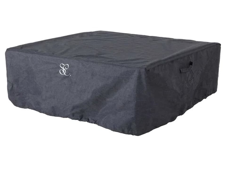 Polyester Coffee Table and Ottoman Cover in Heather Grey