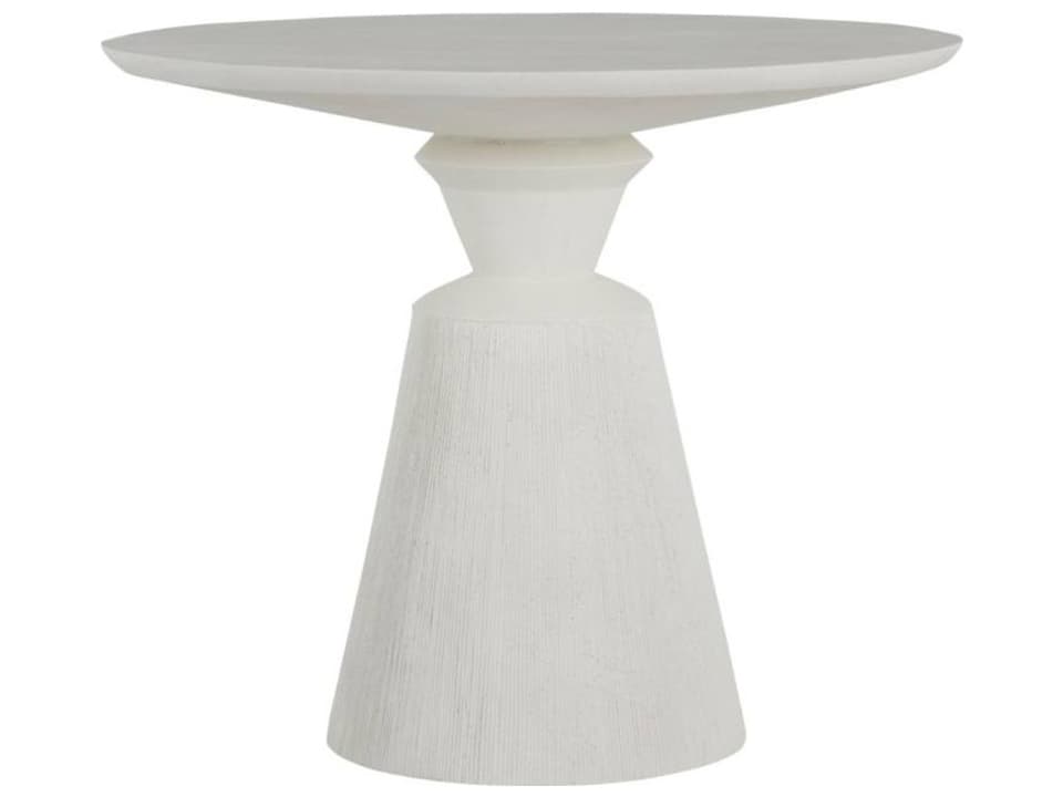 Fisher Stone 36-Inch Round Patio Dining Table in Natural Stone