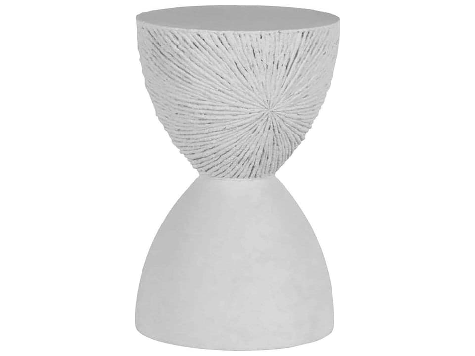 Cast Stone Natural Round End Table