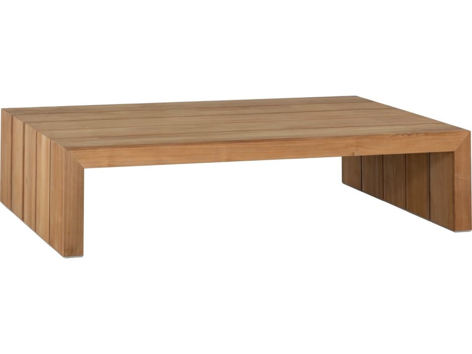 Messina Large Rectangular Coffee Table in Natural Teak