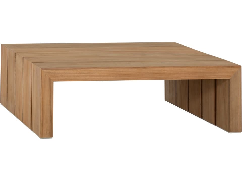 Messina Small Rectangular Coffee Table in Natural Teak