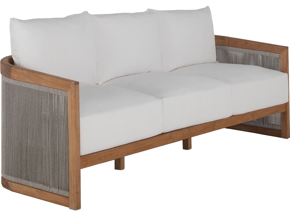 Avalon 81-Inch Teak Rope Outdoor Sofa