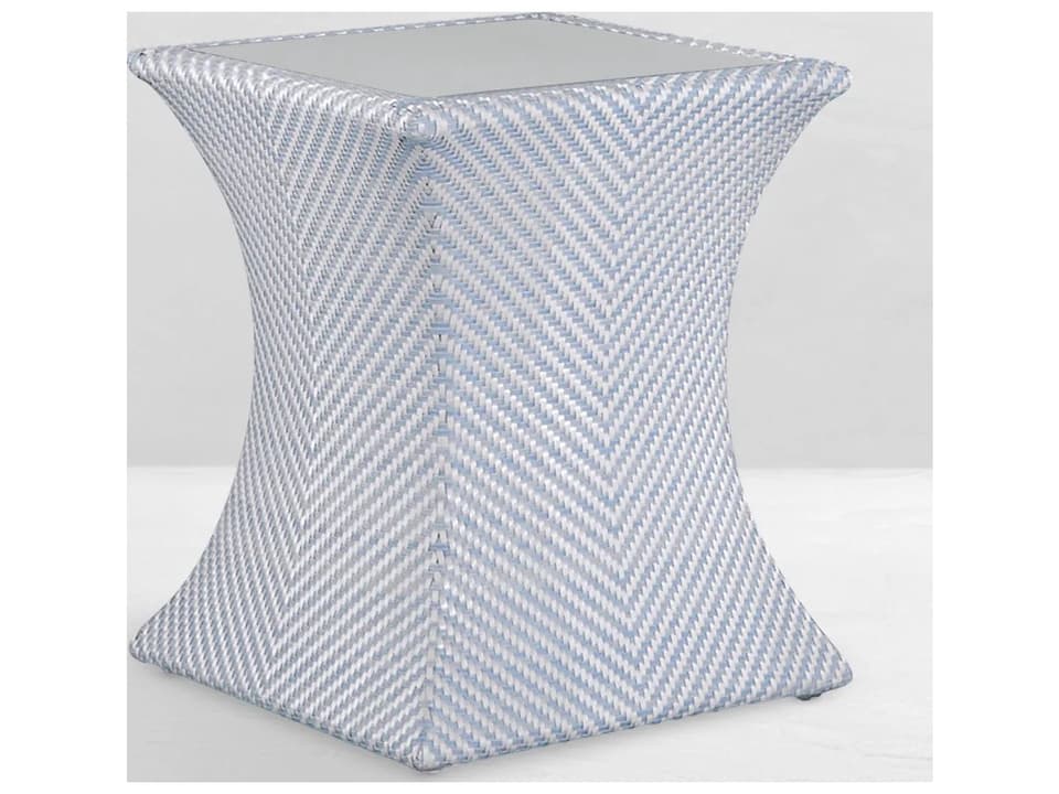 Bari 20 Inch Square N-Dura Wicker End Table