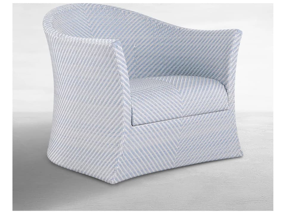 Bari N-Dura Resin Wicker Swivel Lounge Chair Outdoor