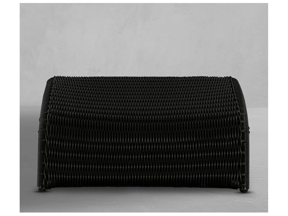 Como Patio Ottoman with N-Dura Resin Wicker