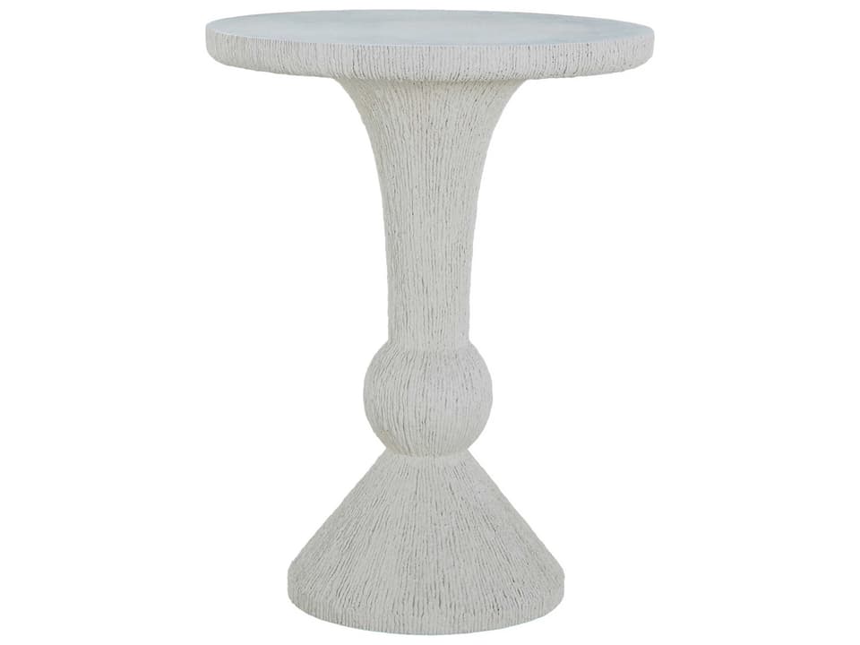 Cast Stone Natural Steel Round Bar Table