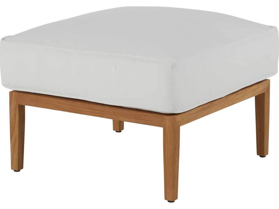 Santa Barbara Teak Outdoor Ottoman in Natural