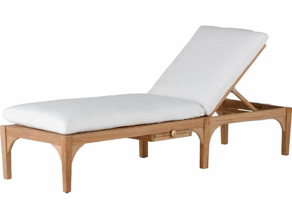 Club Teak Small Chaise Lounge