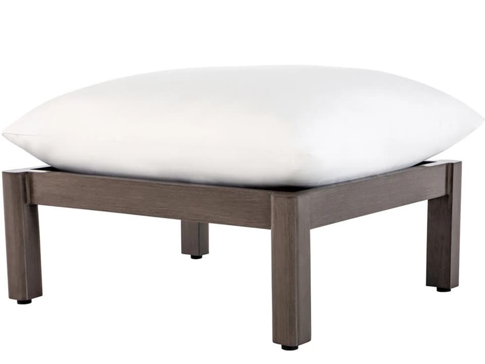 Monterey Aluminum Ottoman with Dream Cloud Cushion