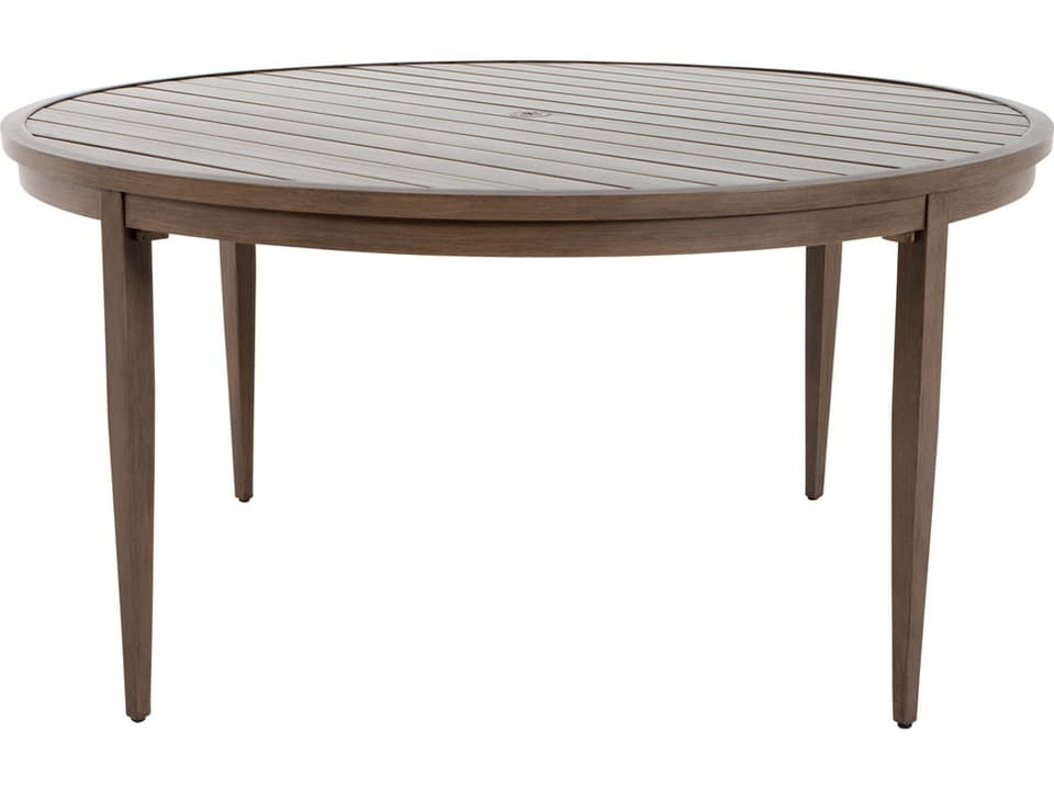Brookside 60-Inch Round Wrought Aluminum Dining Table