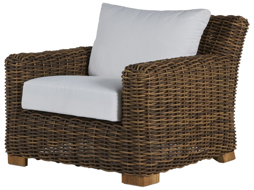 Montauk Wicker Outdoor Lounge Chair with Cushion