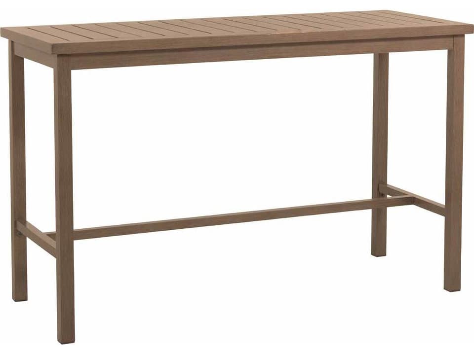 Club Aluminum Rectangular Outdoor Bar Table