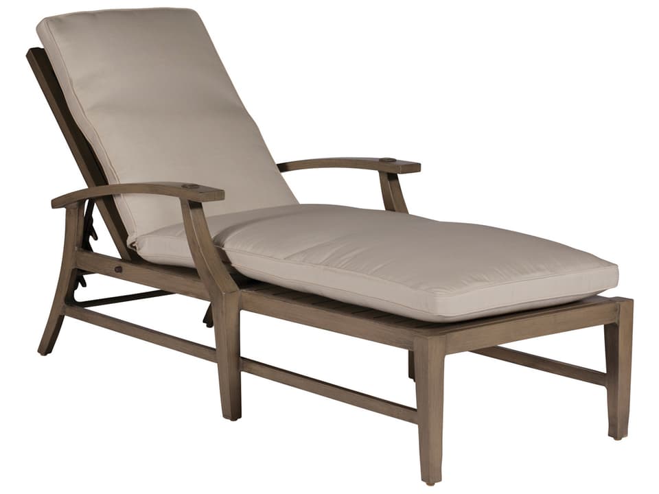 Croquet Aluminum Chaise Lounge with Cushion