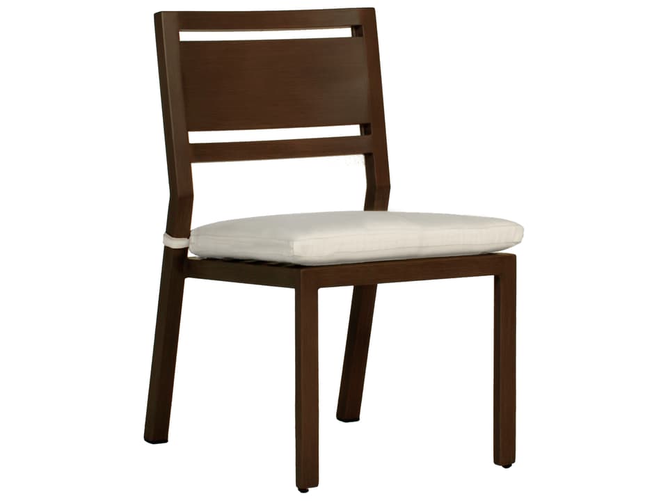 Avondale Aluminum Dining Side Chair with Cushion
