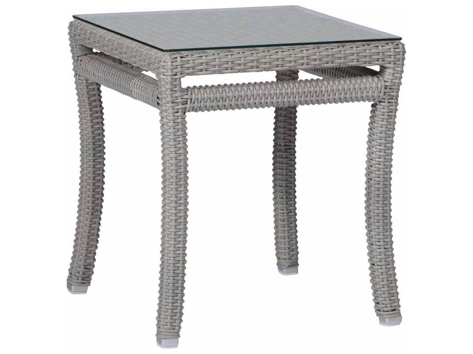 Club Woven 20-Inch Square Outdoor End Table