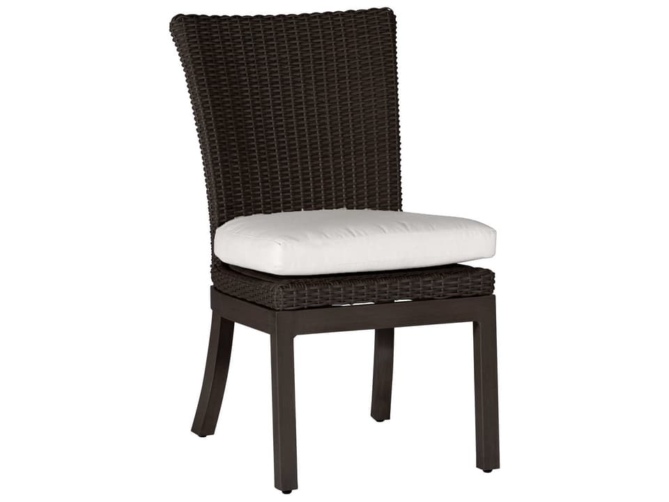 Rustic N-Dura Resin Wicker Dining Side Chair