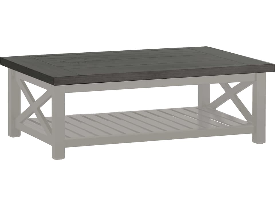 Cahaba Rectangular Coffee Table in Slate Grey