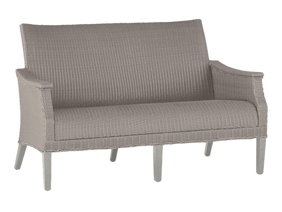Bentley N-Dura Wicker Loveseat in Oyster