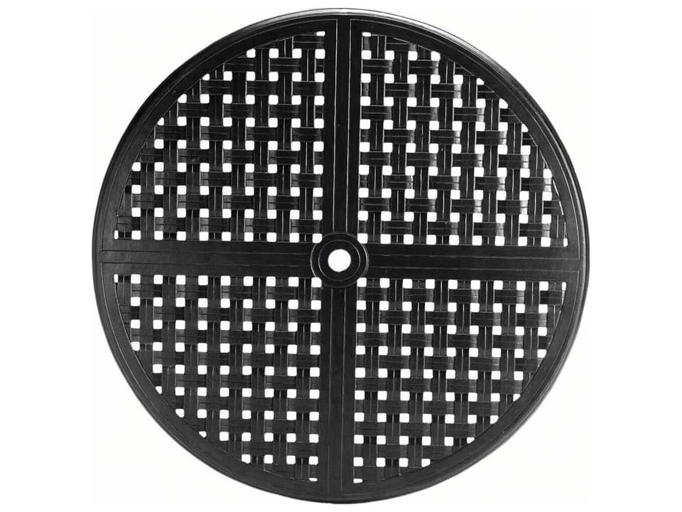 Double Lattice Cast Aluminum 42-Inch Round Table Top with Umbrella Hole