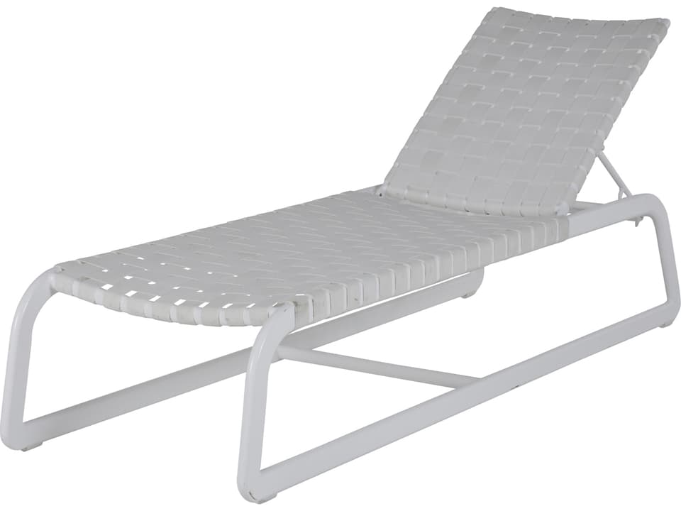 Catalina Wrought Aluminum Chaise Lounge with Adjustable Back