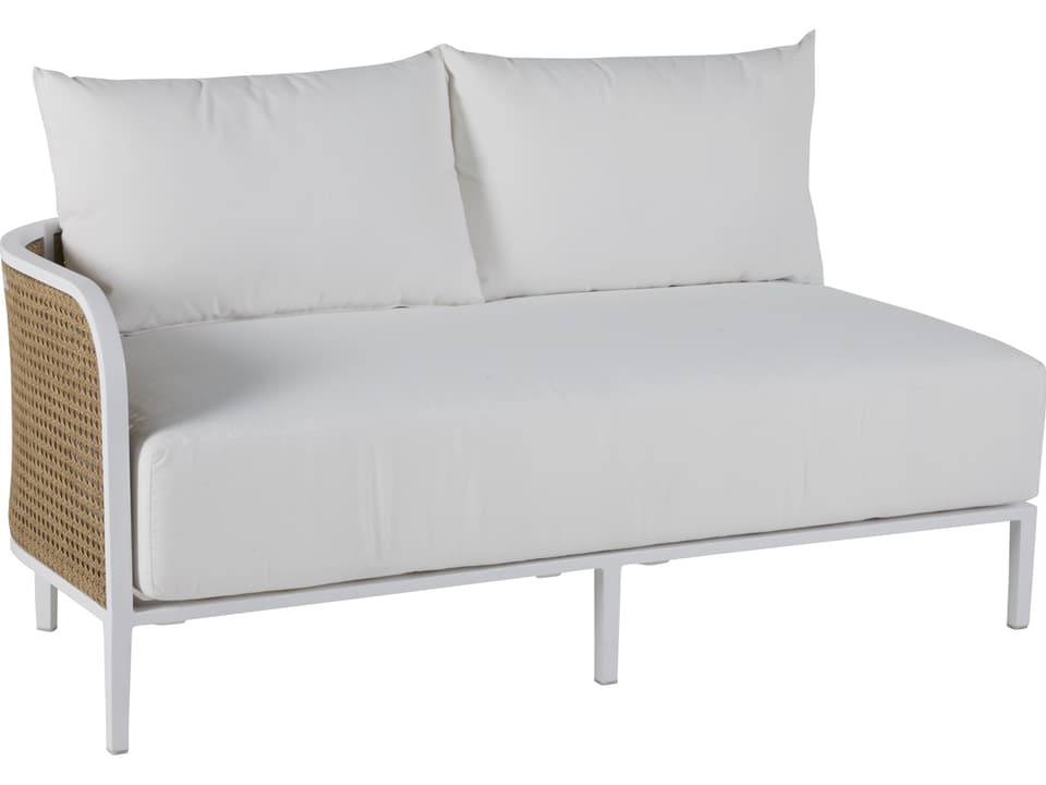 Havana Aluminum N-Dura Wicker Left Arm Facing Outdoor Sofa
