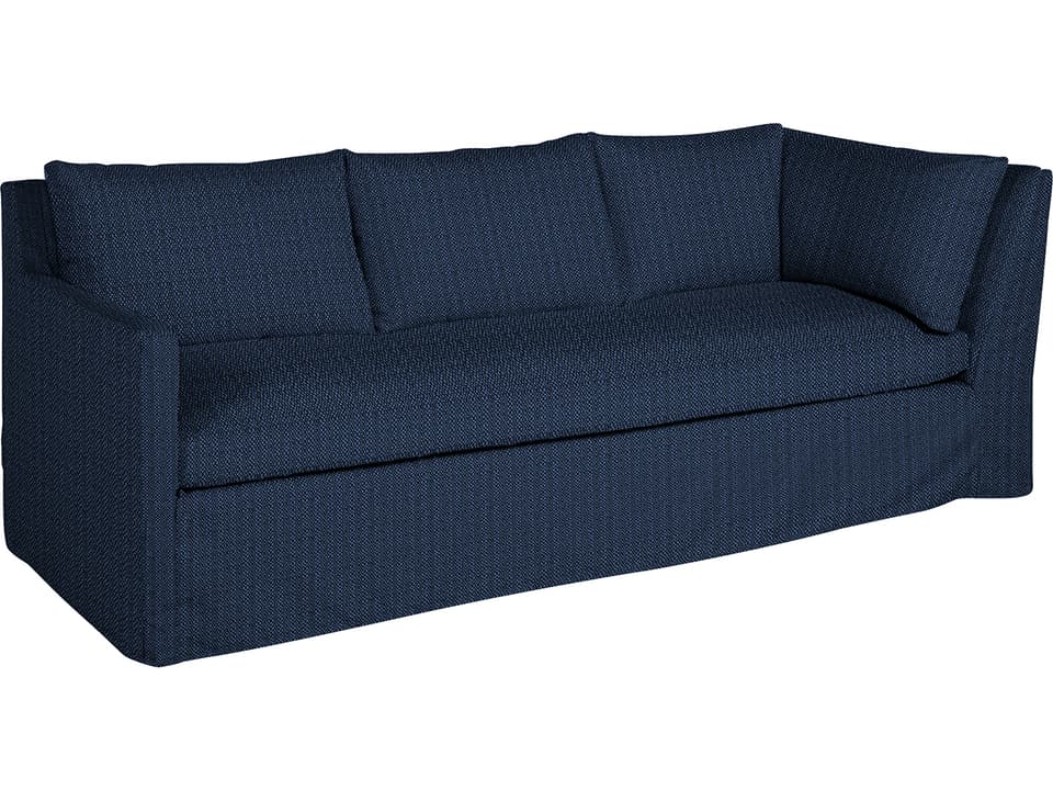 Nora Left Arm Facing Corner Sofa with Grid Cloth Mist Fabric