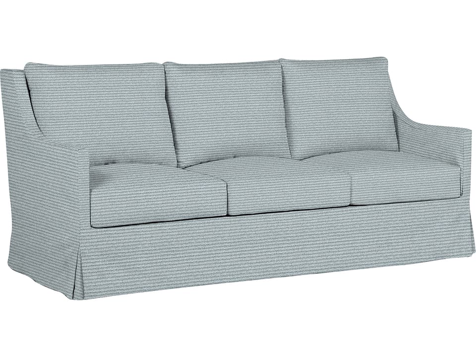 Shelby 3-Seat Outdoor Sofa with Performance Fabric in Washboard Linen