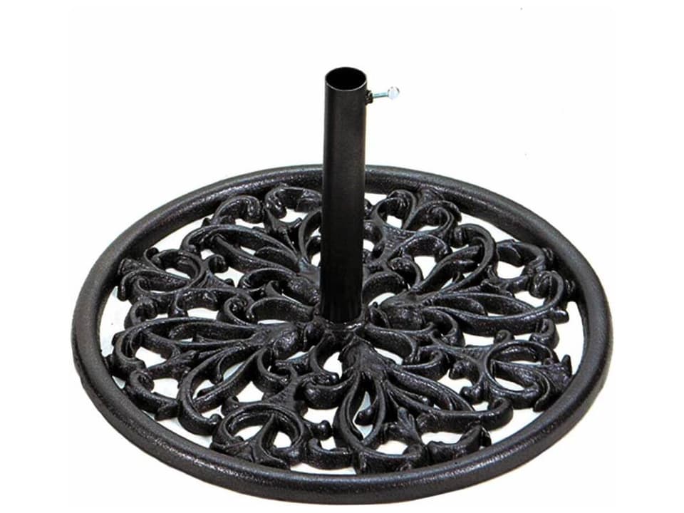 Florentine Cast Iron 23 Inch Umbrella Base in Ancient Earth