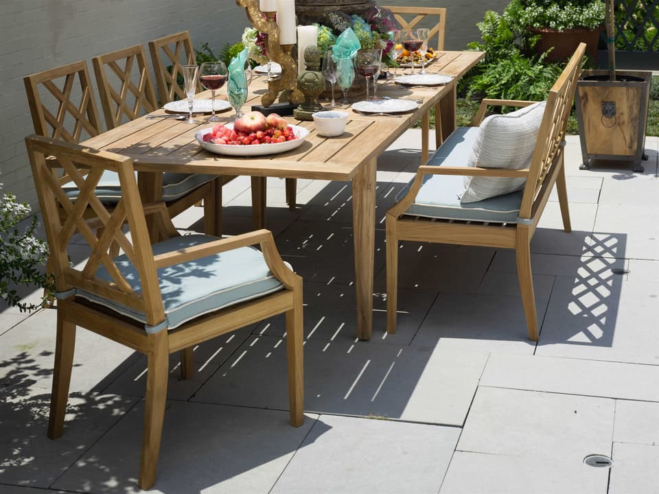 Haley Teak Outdoor Dining Set