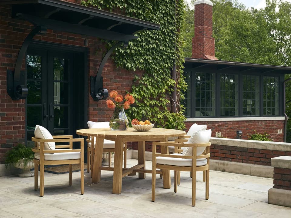 Santa Barbara Teak Outdoor Patio Dining Set