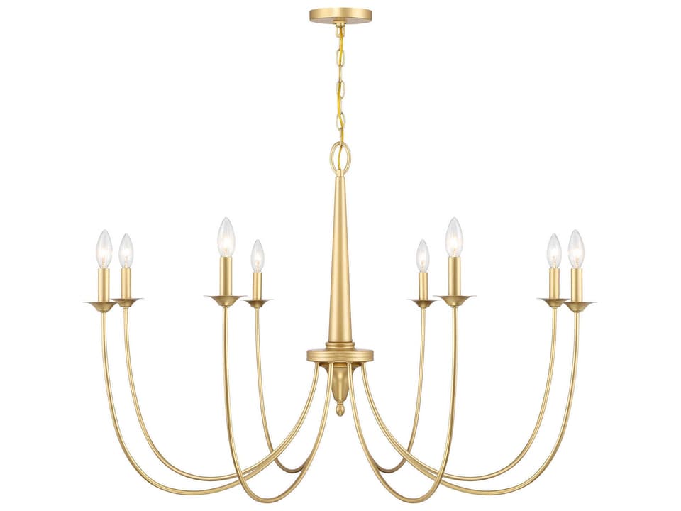 Stonecrest 8-Light Chandelier in French Gold