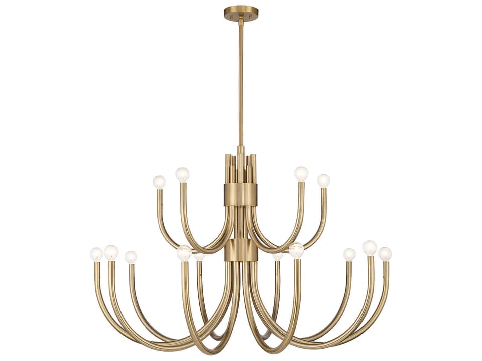 Sorrento 15-Light Chandelier in Noble Brass