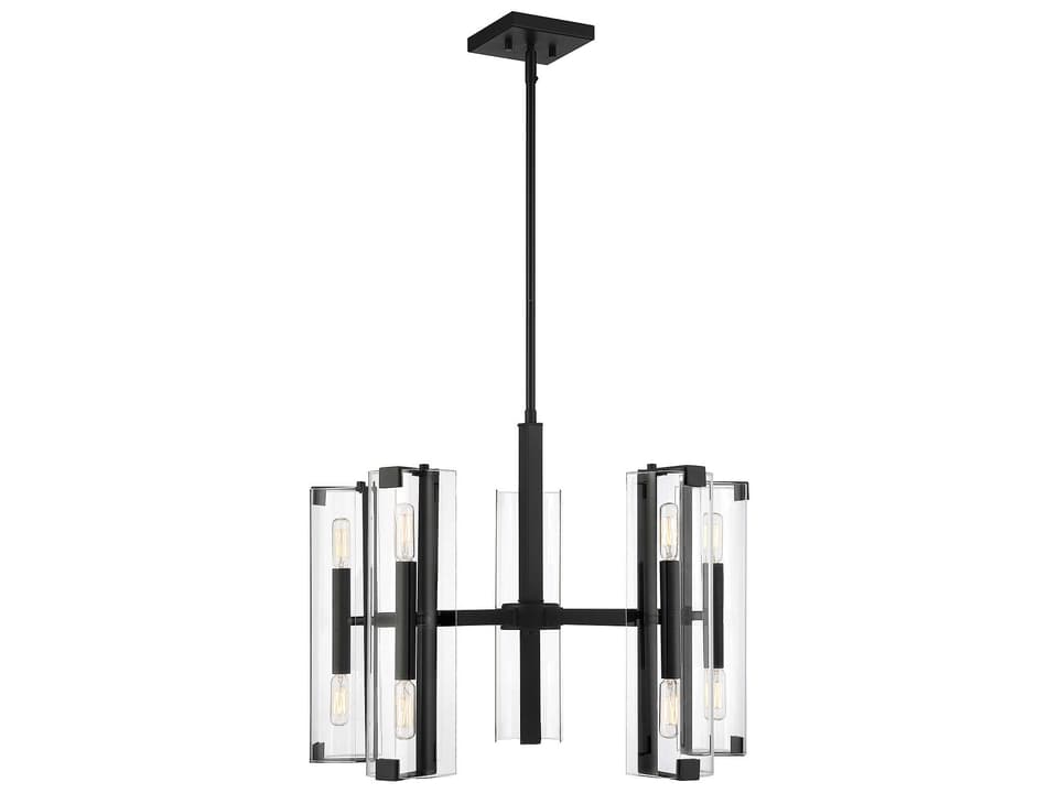 10-Light Winfield Chandelier in Matte Black