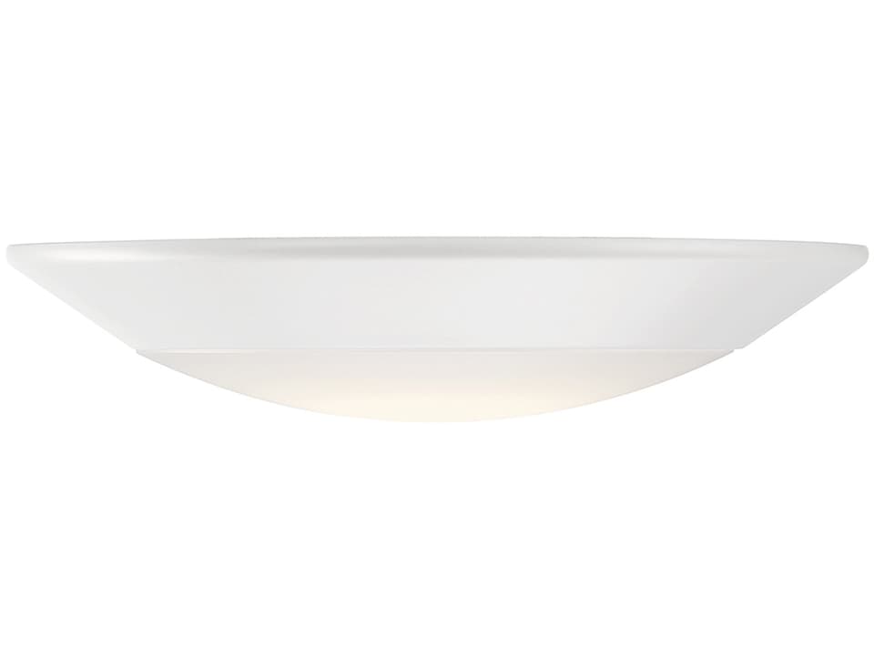 Stella Essentials Integrated LED Disc Flush Mount in White