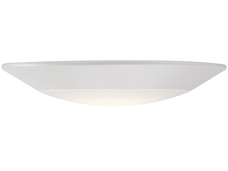 Stella 7-Inch 1-Light LED Disc Flush Mount in White
