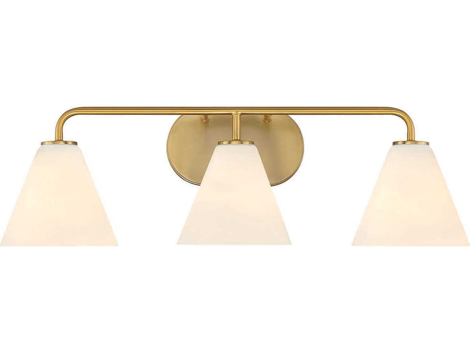 Blair 3-Light Bath Vanity Light in Warm Brass